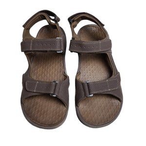 Vionic Men's Hiking Sandals Size 13 Style Mick Walking Shoes Brown